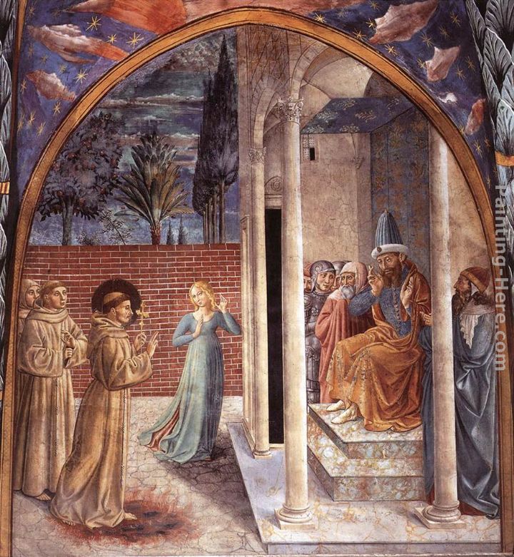 Scenes from the Life of St Francis (Scene 10, north wall) painting - Benozzo di Lese di Sandro Gozzoli Scenes from the Life of St Francis (Scene 10, north wall) art painting